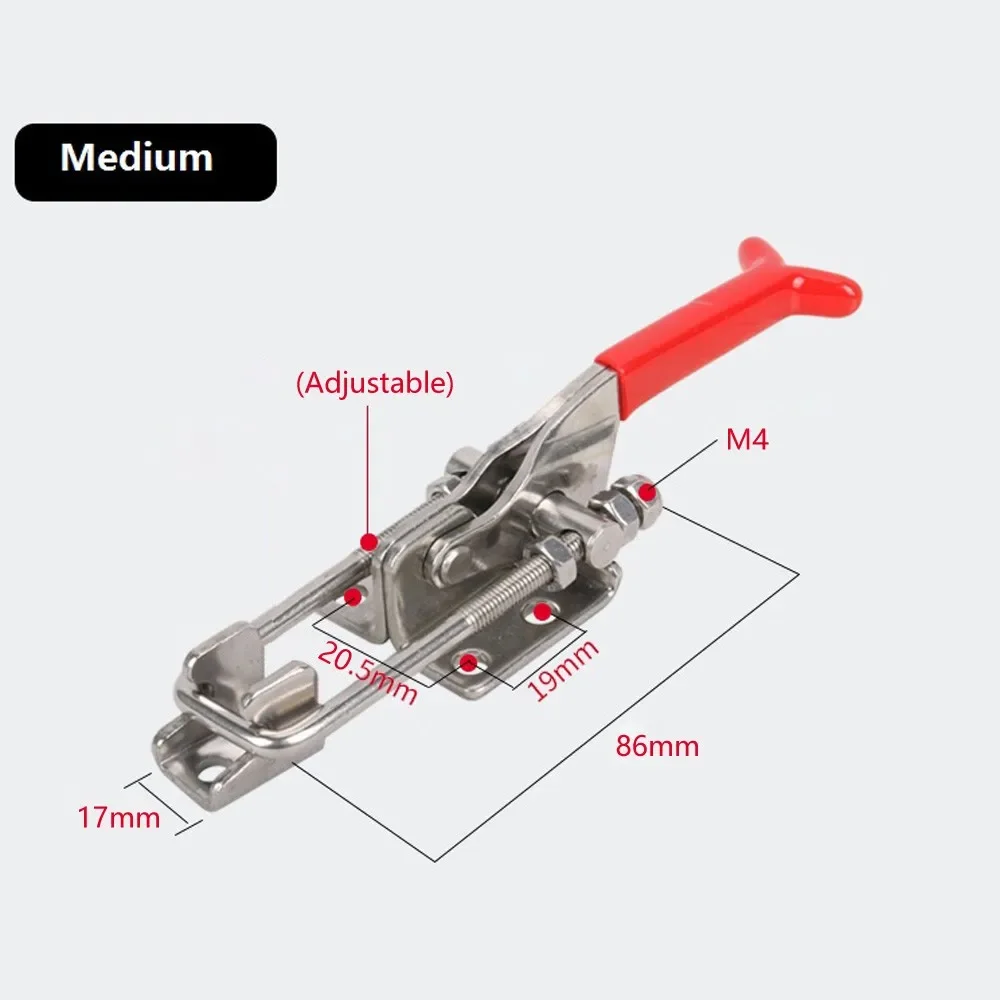 Boîte à outils réglable Toghidden Clamp, Loquet, Loquet, Fermoir, Boulon de porte, Dégagement rapide, Travail de calcul, Fixation d'outils à main