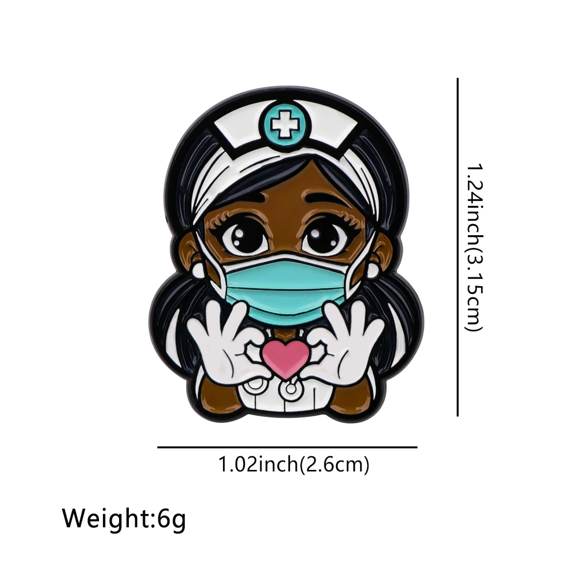 Cartoon Medical Nurse Enamel Pin Lapel Pins for Backpacks Badges on Bags Women Brooches for Clothes Jewelry Accessories Gifts