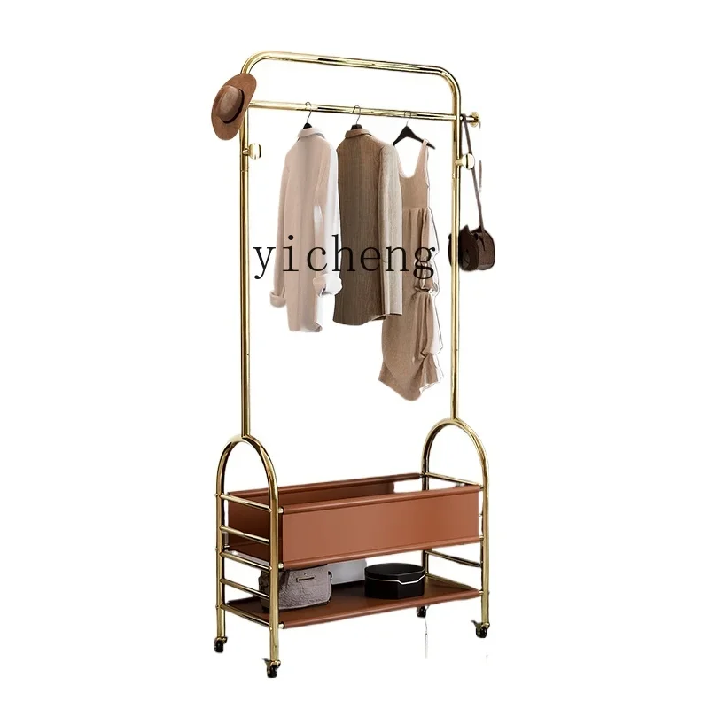 

TQH stainless steel hanging clothes rack removable home door floor bedroom hanging bag storage coat rack