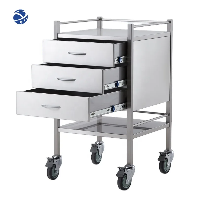 

Многофункциональная тележка для лотков из нержавеющей стали Meditroll MT03, новый дизайн