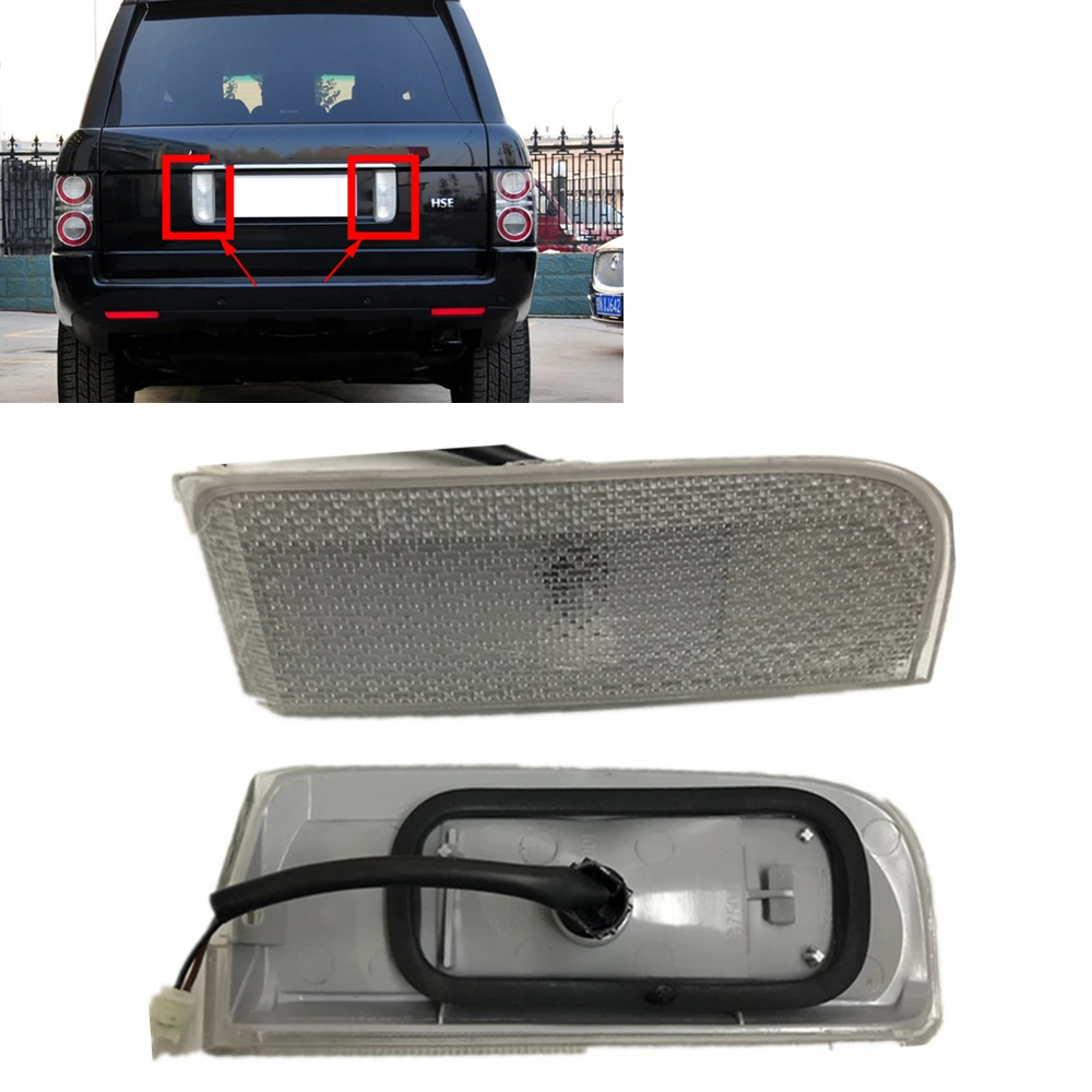 Rear License Plate Lens Lamp For Land Rover Range Rover L322 2003-2012 Car Trunk Lid Tailgate Number Marker Reverse Light Bulb