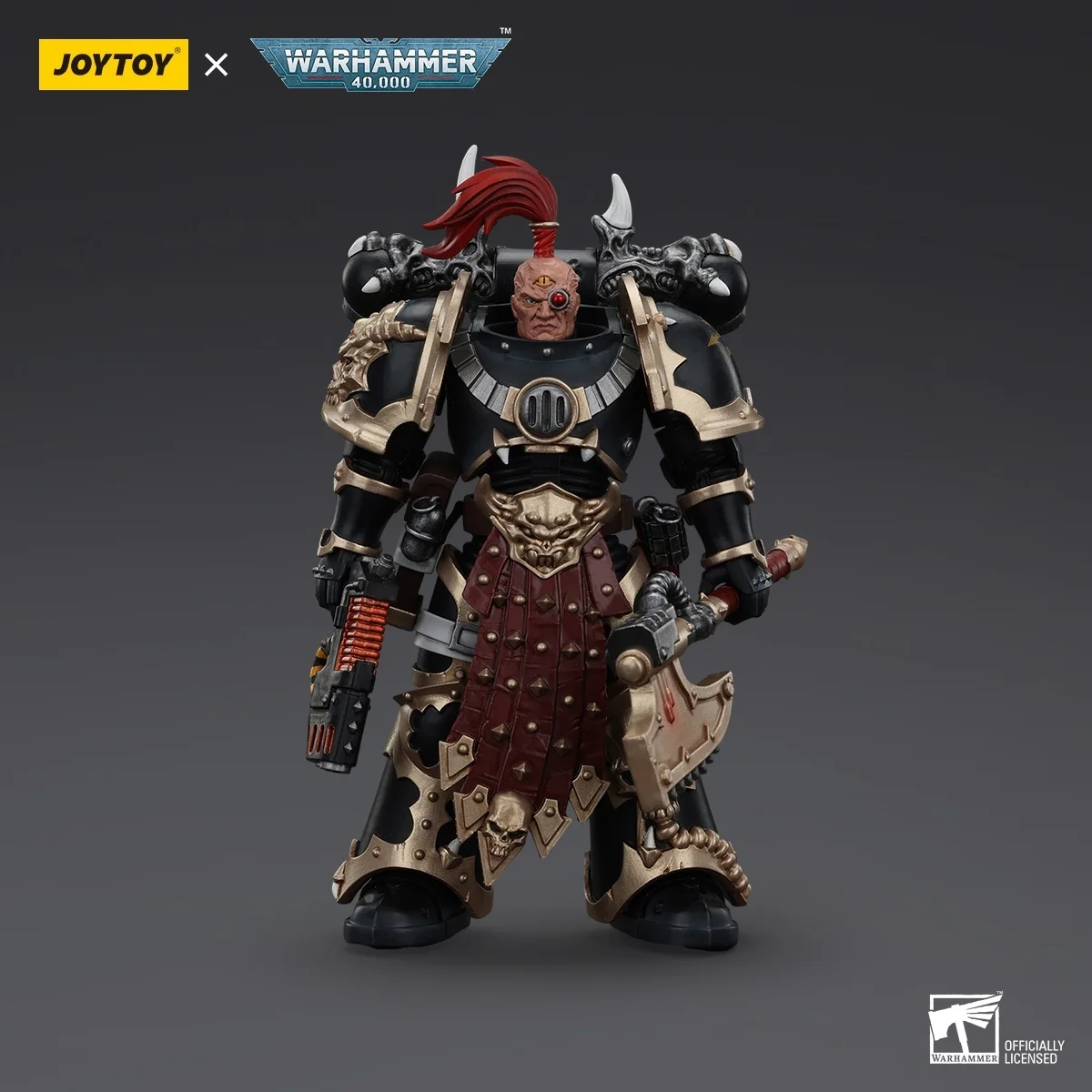 

JOYTOY Warhammer 40K Chaos Космическая морская пехота Черный легион выбранный плазменным пистолетом и силовым топором Фигурки оригинальной коллекции