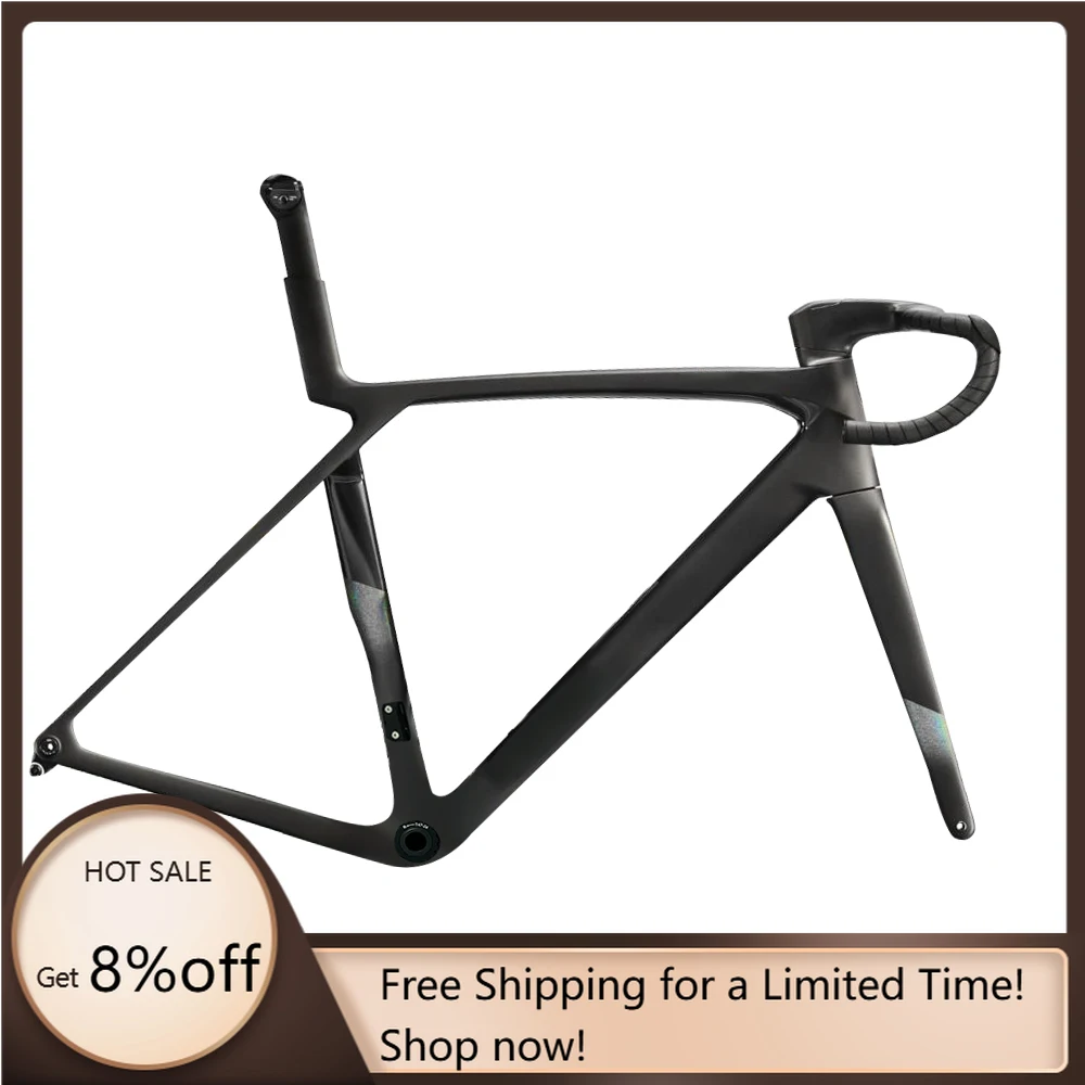 

STLF 2024 Airwolf New Ultra Light Weight Ultra-aero Frame Bike Road with Max Tires 700*32C Disc Brakes Di2 Shifting for Racing