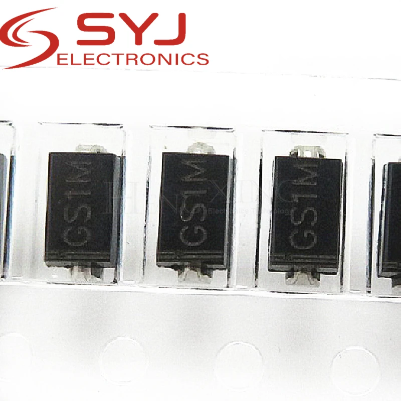 Выпрямительный диод SMD GS1M SMA DO-214AA, 10 шт., 1 А, 1000 В, быстрое восстановление