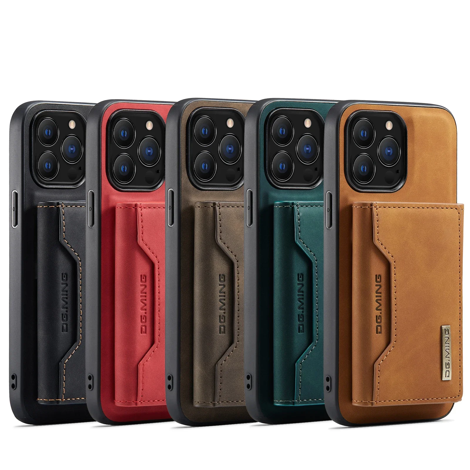 2 In 1 Detachable Magnetic PU Leather Case For iPhone 16e 15 ProMax 14 Plus 13Mini 12 11 SE2022 Wallet Cover Cards Holder Pocket