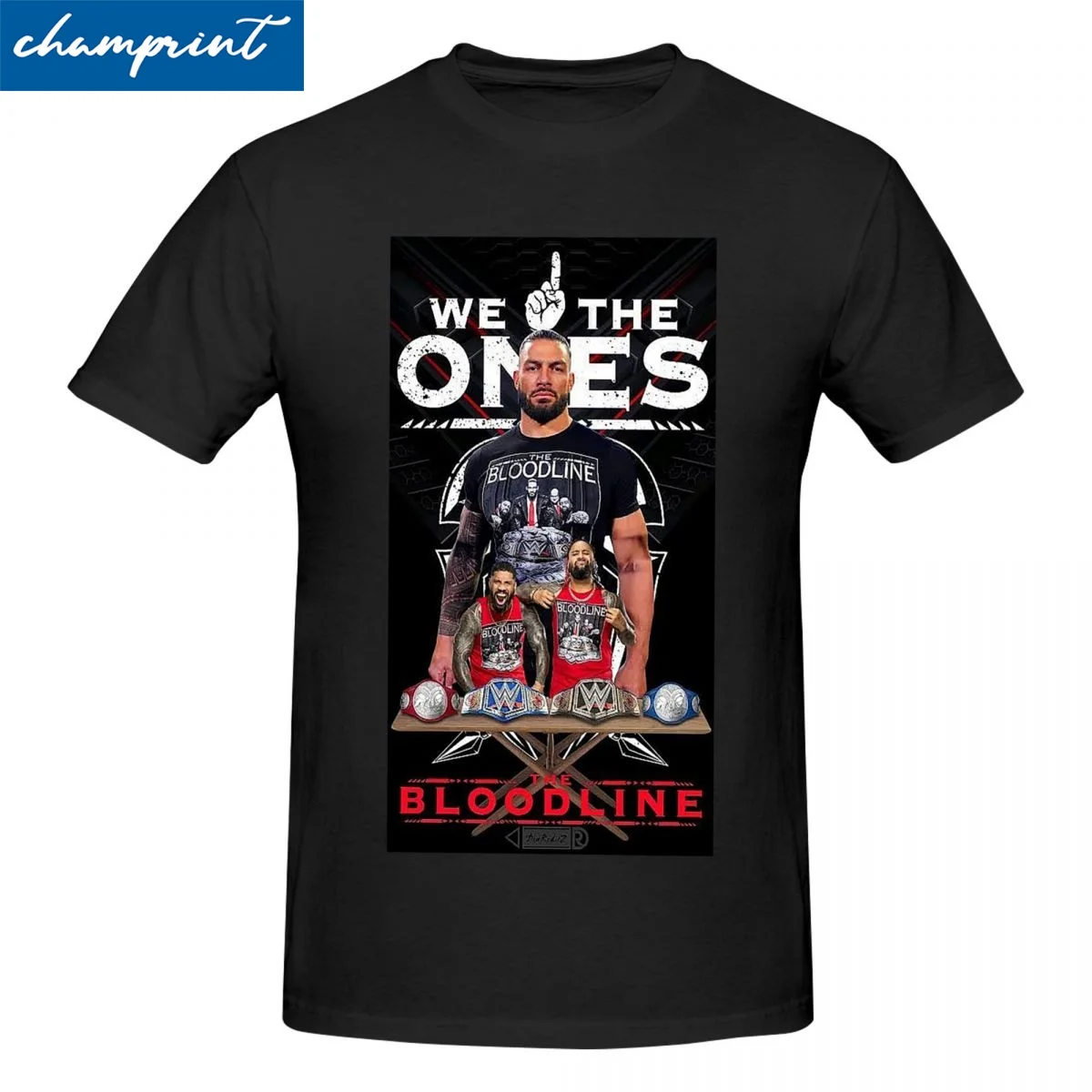

Print Roman Reigns Saiful Sun T-Shirt Men Round Neck Short Sleeve Tops Shirts Cotton Summer Clothing