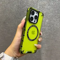 HOCE Luxury Honeycomb Magnetic Case For Magsafe For iPhone 17 Air 16e 15 14 13 12 11 Pro Max Shockproof Clear Hard PC Back Cover
