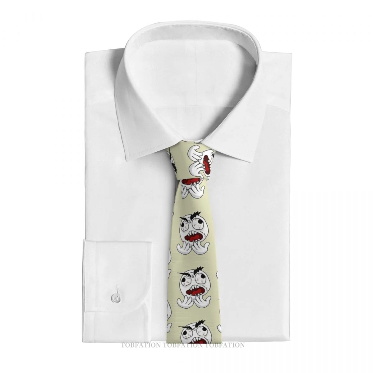 Pepe The Frog Troll Face Meme Angry Mad Men Ties 3D Printed Hip-Hop Street Business Wedding Party Shirt Accessories