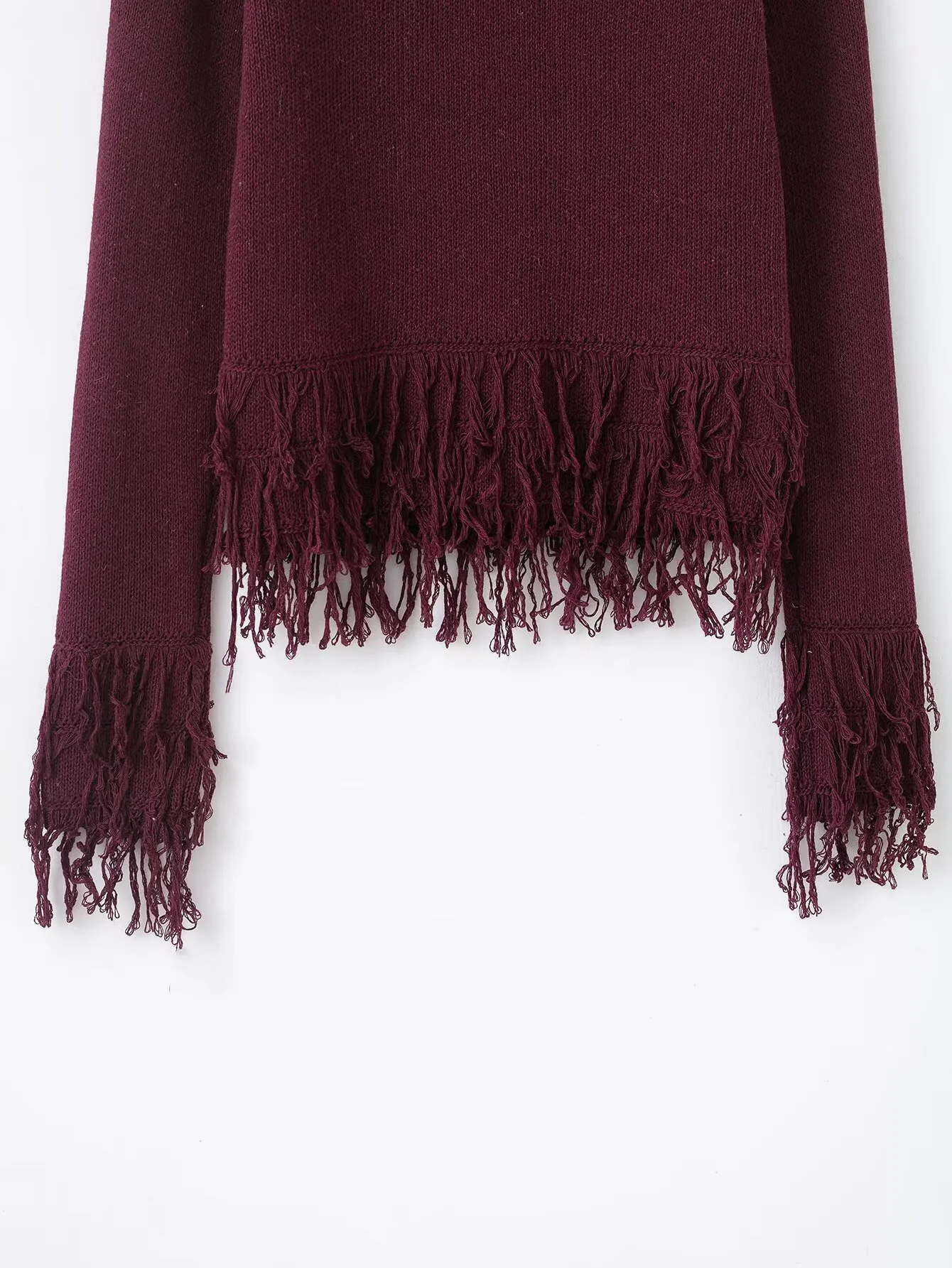 الأوروبية والأمريكية 2025 الشتاء الملابس النسائية الجديدة نمط بسيط شرابة زر جولة الرقبة طويلة الأكمام محبوك سترة