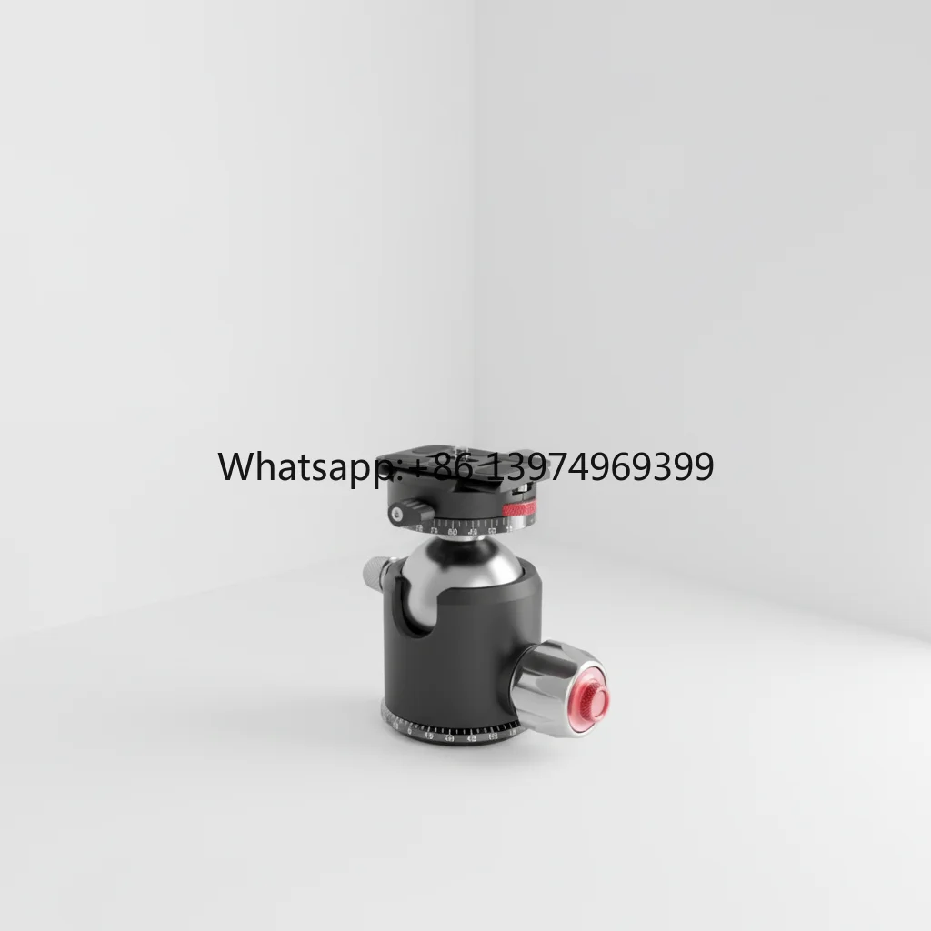 Obo H550 Universal Double Panoramic Spherical Tripod Ball Head Heavy Load Black Aluminum Alloy Camera Stabilization Adapter Base