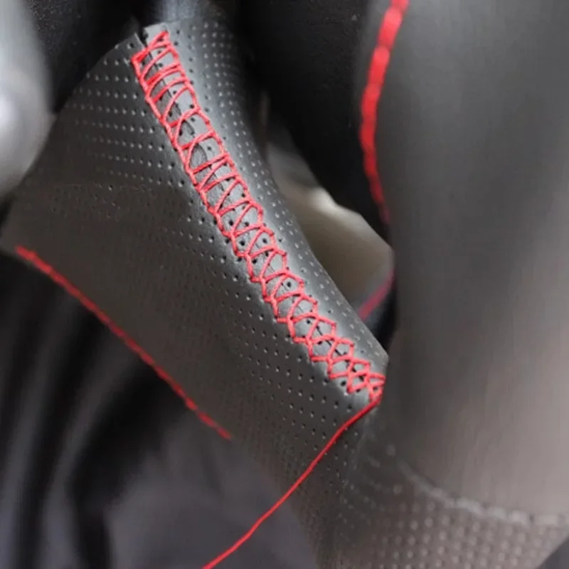 customized Steering Wheel Cover for Toyota iq 2009 2010 2011 2012 2013 DIY Full Coverage Style Leather iq car accessory