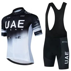 2024 Uae Team Summer Ropa Ciclismo Cycling Jersey Sets Men's Mountain Bike Triathlon Quick-drying Breathable Bicycle Clothing