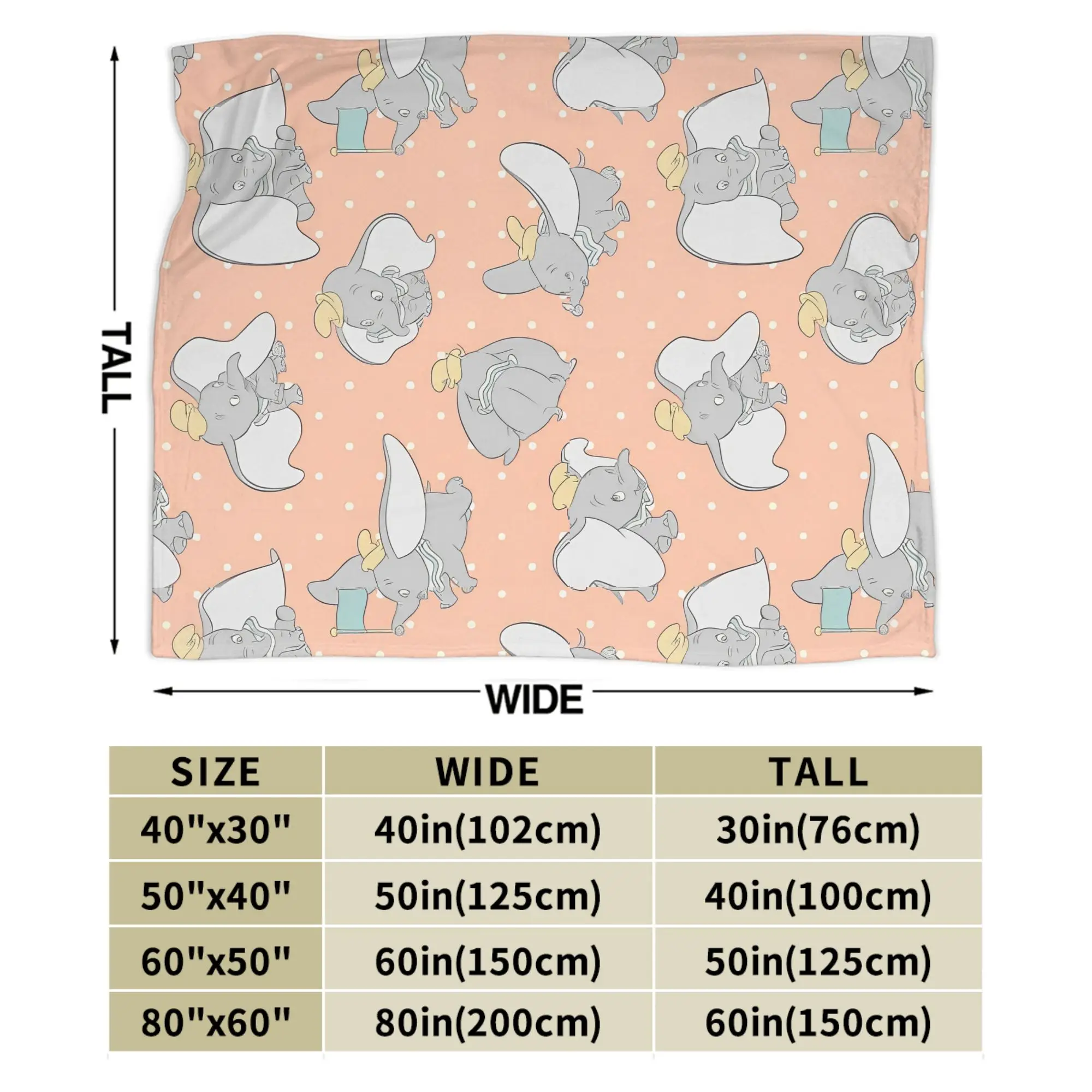 دامبو الفيل الكرتون بطانية السيرك كرنفال لطيف الفانيلا رهيبة الدافئة رمي البطانيات ل أريكة تتحول لسرير الصيف