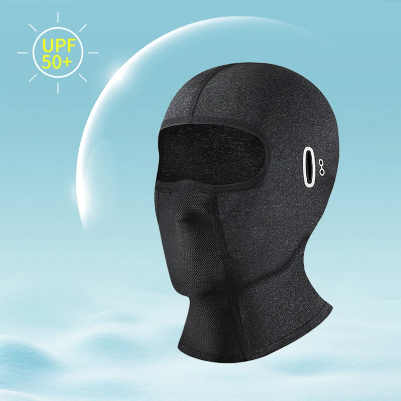Men's Thin Ice Silk Sun Protection Hat Face Mask Breathable Cycling Inner Lining Hat for Outdoor Sports