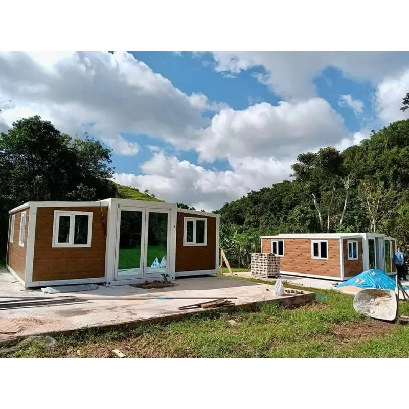 Customized Modern 20ft 40ft Hurricane Proof Prefabricated Container Houses Expandable Portable Prefabricated Villas Two Bedrooms