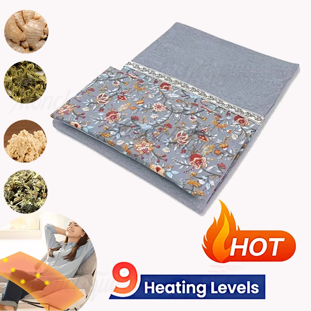 

Electric Heating Smart Control Heated Blanket Wormwood Natural Ingredients Yoga Massager Winter Carpet Mat for Home Bedroom Use