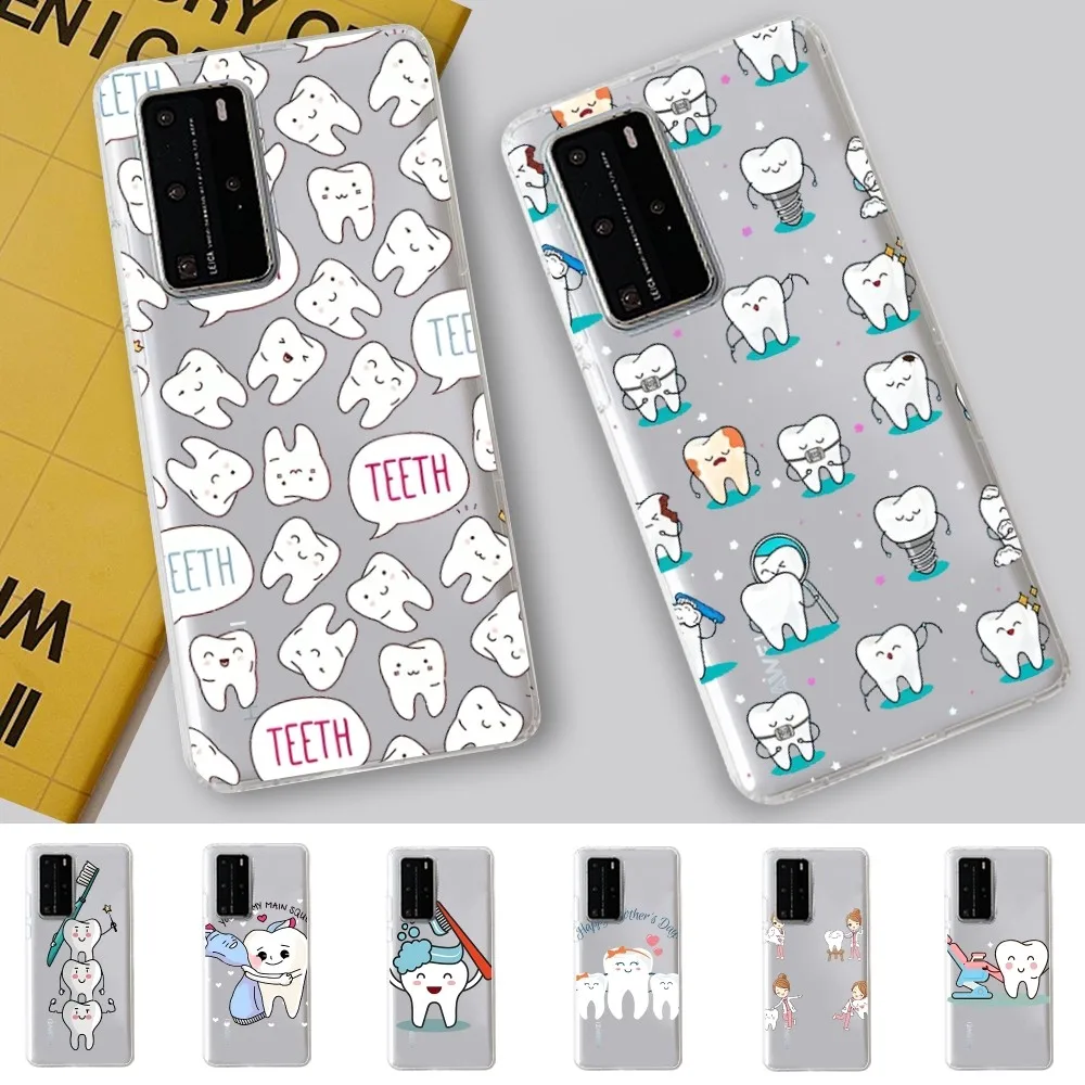 

Dentist Tooth Phone Case for Samsung S10 20 22 23 A10 40 for Xiaomi10 Note10 for Huawei P50 20 Honor60 70