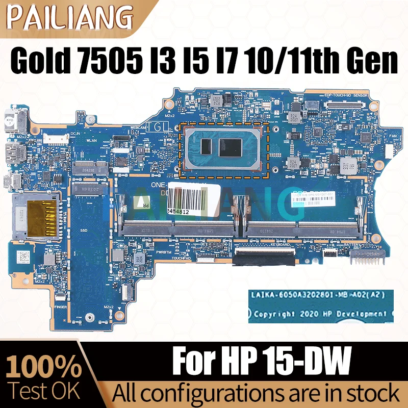 

For HP X360 14-DW Notebook Mainboard 6050A3202801 Gold 7505 I3 I5 I7 M21495 M21493 M21492 L96510 L96511-601 Laptop Motherboard