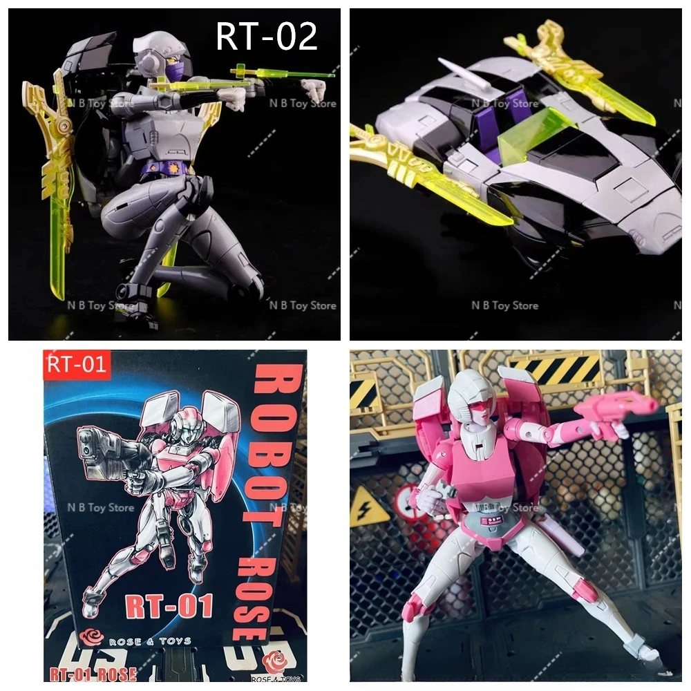 

In Stock Rose Toys RT-01 RT01 Arcee RT-02 RT02 Nightbird Night Rose MP Ratio Toy Action Figures with Additional