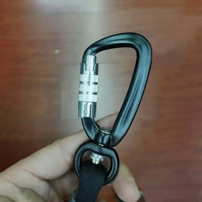 Mountain Climbing Carabiner Auto-Locking Twist Lock Caribeeners For Camping Shade Sail Accessories Spring Snap Connectors Climb