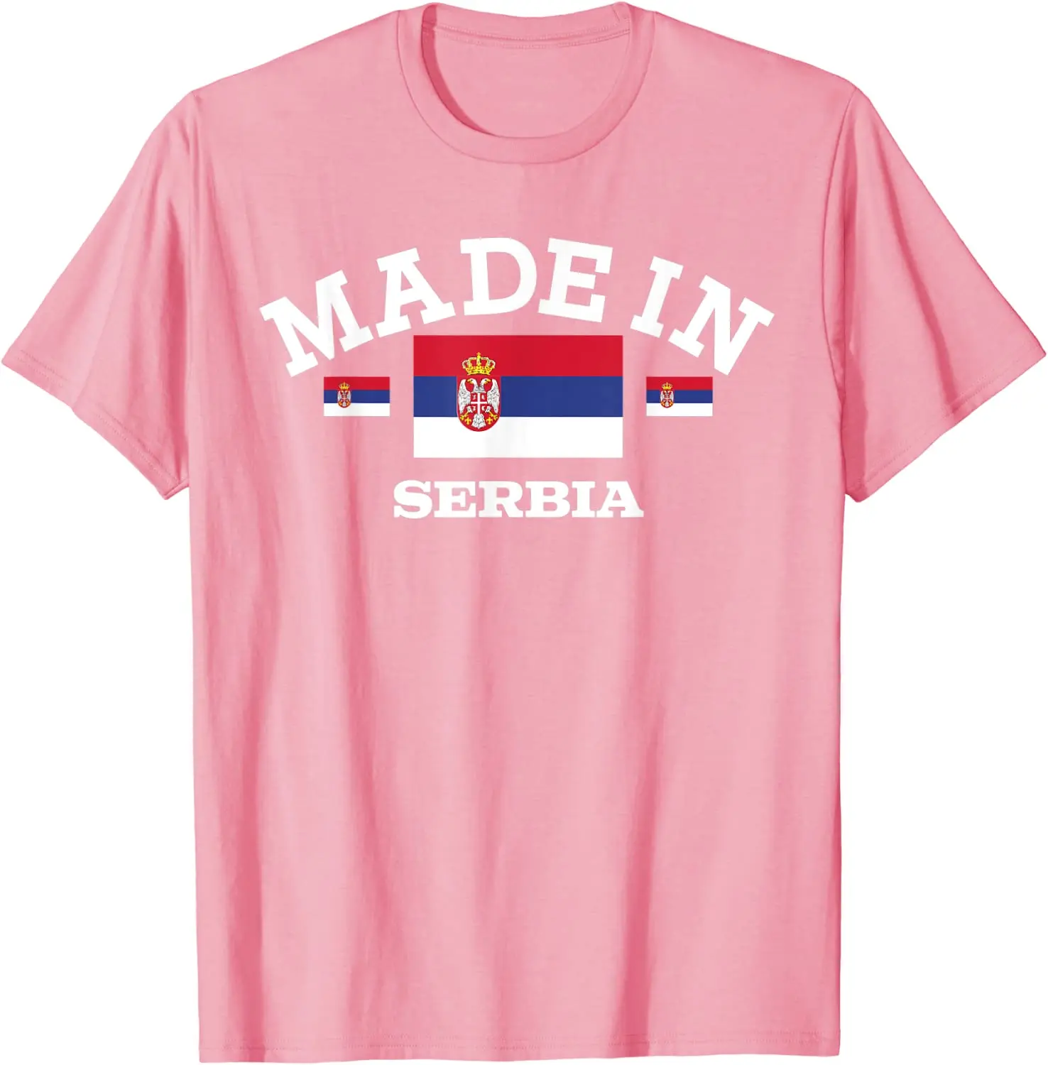 Feito na sérvia sérvio bandeira masculina camiseta de manga curta casual 100% algodão o-pescoço verão tshirt