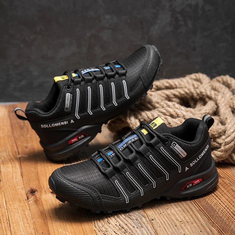 

Men's Hiking Shoes Waterproof Non-slip Hiking Camping Shoes Anti-collision Toe Hunting Tactical Training Shoes Cycling Shoes