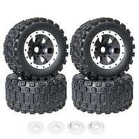 1 Set 211mm 1/5 buggy Tire Tyre with 24mm Wheel Hex for Arrma 1/5 Kartun 8S Outcast 8S for Trxs 1/5 X-MAXX RC Car