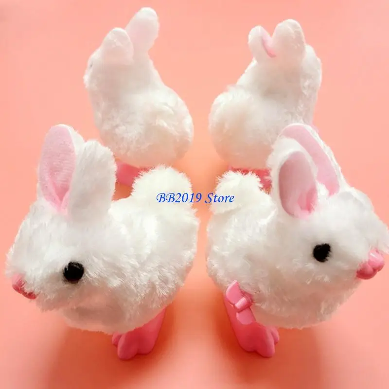 Q0KB Clockwork Rabbit Cartoon Jumping Rabbit Children Up Baby