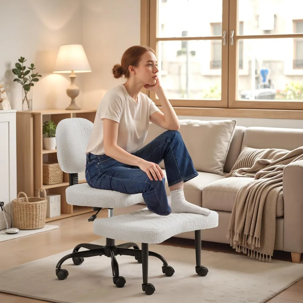 

Эргономичное офисное кресло для работы сидя на сиденье, с колесиками, вращение на 360° ° Вращающееся и регулируемое по высоте кресло для медитации, с возможностью индивидуальной настройки