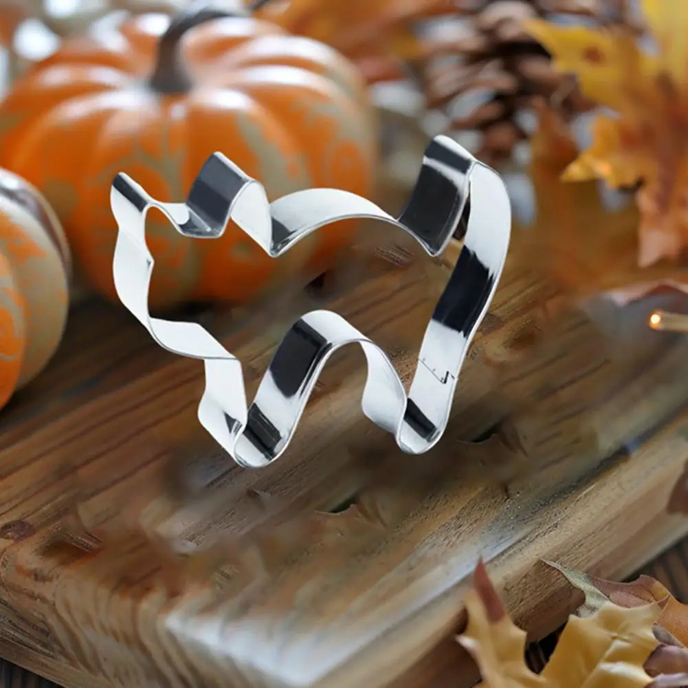 Stainless Steel Cookie Cutters 12pcs Halloween Cookie Cutter Set Stainless Steel Biscuit Molds Pumpkin Ghost Bat Baking Tools