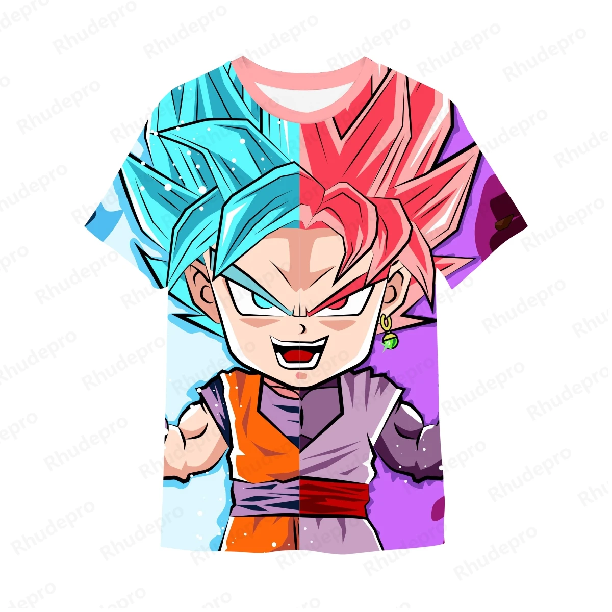 

Printed T-shirt 100-5XL Men Y2k Tshirt Trend Gym Super Saiya Goku Short Sleeve Valorant T-shirts Men's Clothes New