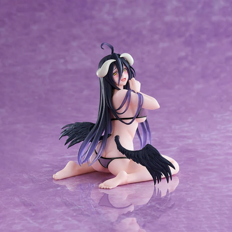 TAiTO Desktop Cute OVERLORD Albedo Swimming Wear Renewal PVC 13CM Anime Action Figures Model Collection Toy