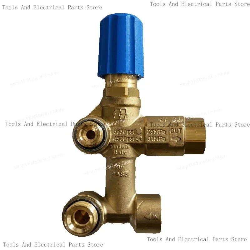 Brass Bypass Unloader 30LPM 280Bar Pressure Regulator For Triplex Plunger Pump, Industrial Hydraulic Control Valve