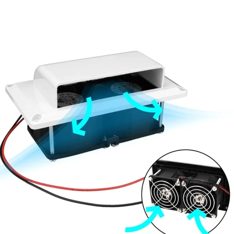 12V 6W Caravans sisi ventilasi udara ventilasi kipas knalpot instalasi mudah untuk berkemah Trailer Motorhome perahu kapal laut Yacht