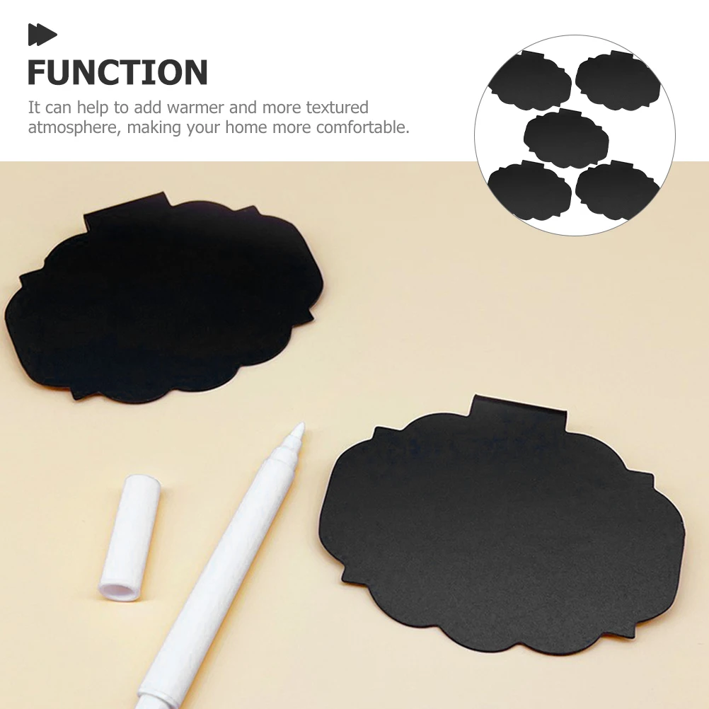 

5Pcs Mini Blackboard Basket Price Display Clip Labels Plastic Message Board