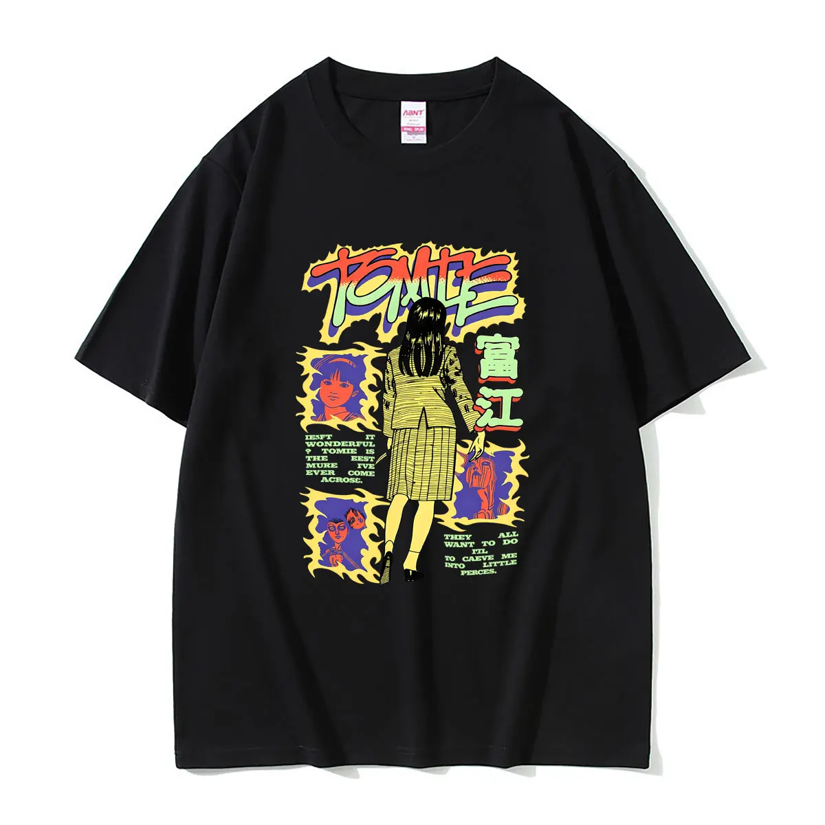 Anime Tomie Junji Ito Tshirt Summer Men Women Manga Horror Gothic Oversized T Shirts Men's Clothing Casual Soft Cotton T-shirt