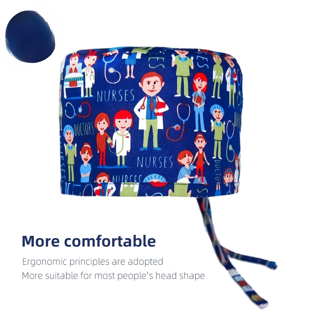 여성 남성 병원 정형외과 수술모 100% 면 통기성 수술용 모자 의료 간호사 의사 작업용 외과의사 2026
