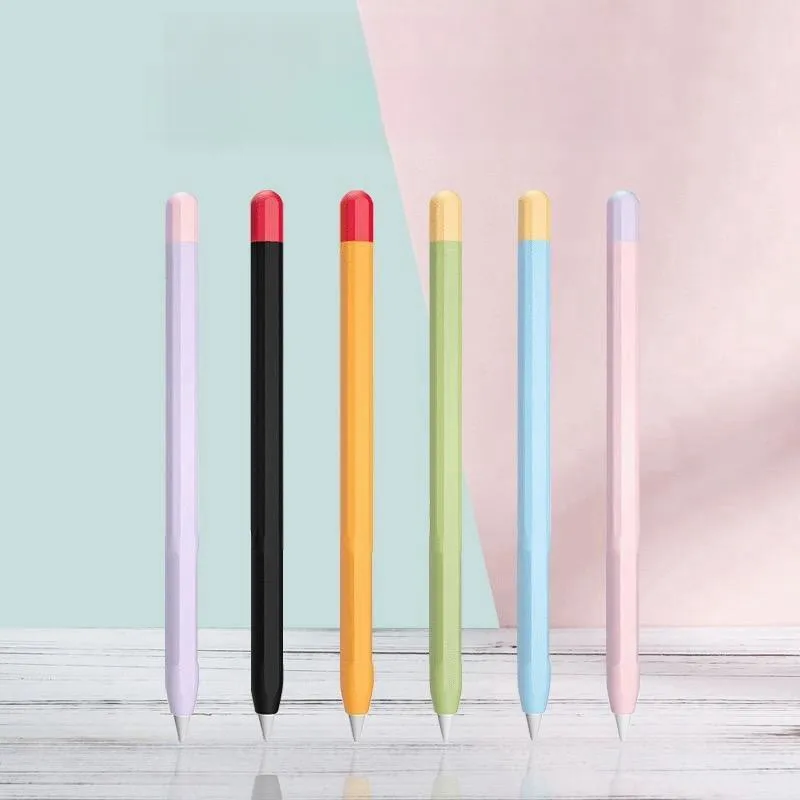 Federmäppchen für Apple Pencil 1. 2. Generation oder Pencil Pro Tablet Stylus Schutzhülle Weiches Silikon Stoßfest Rutschfest