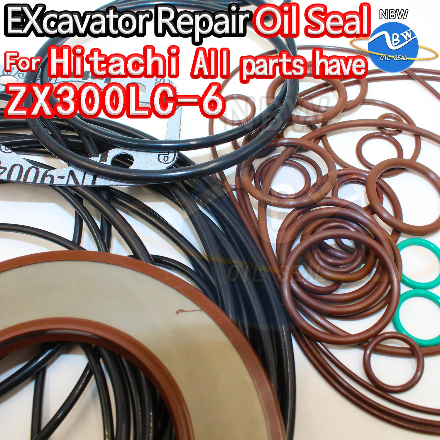 

For HITACHI ZX300LC-6 Excavator Oil Seal Kit High Quality Repair ZX300LC 6 Engine O-ring Cylinder BOOM ARM Bucket Hydraulic Pump