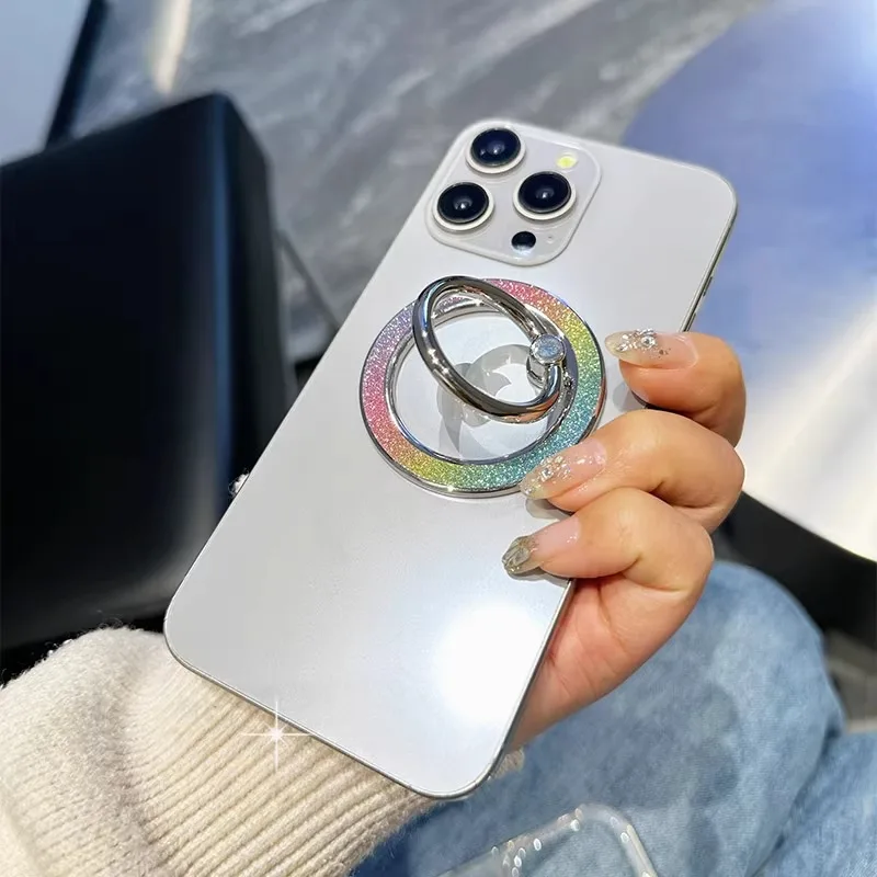 

KAPUDA красочная подставка для телефона Magsafe из сплава, красивый блестящий держатель для телефона с высоким уровнем внешнего вида, складной для девочек, легкая фиксация