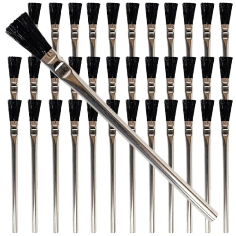 - Acid Brushes - 36 Count 3/8 Inch Boar Hair Acid Flux Brushes
