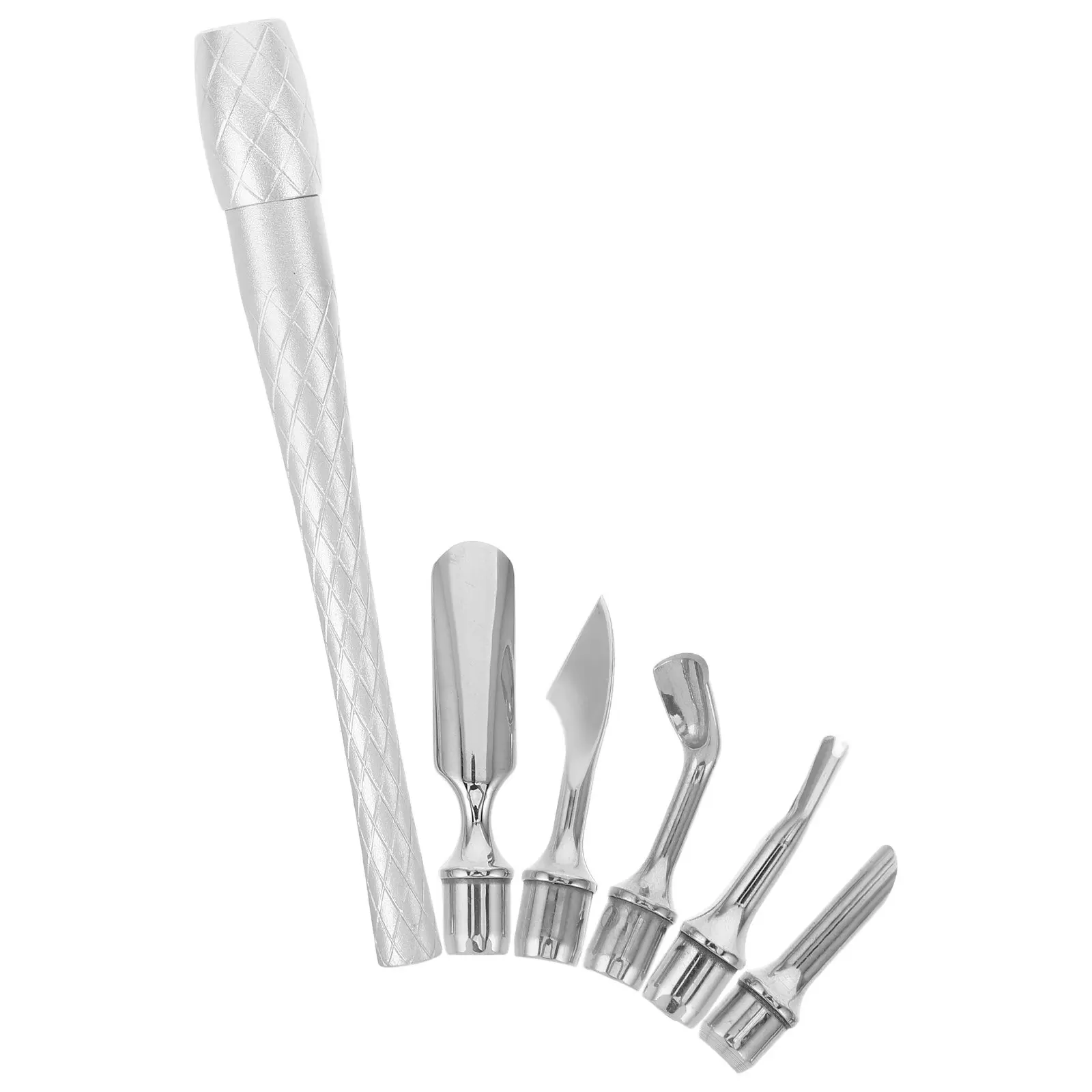 

1 set 1 Set Stainless Steel Cuticle Tool Set Nail Care Kit With Cuticle Pusher Cutter Nipper Buffer File Manicure Grooming Tools