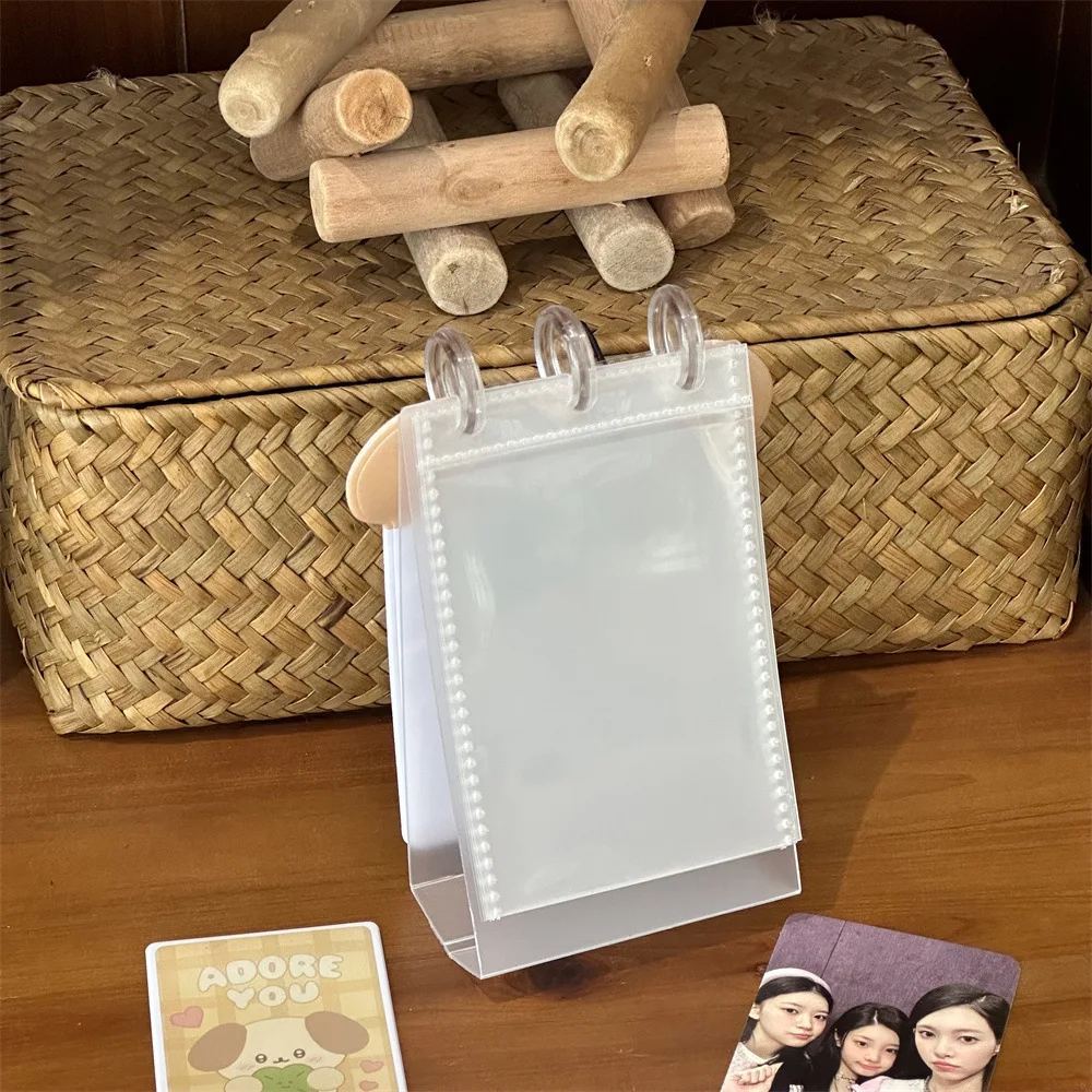 Ins Cute Puppy Photo Album Display Stand 3-inch Idol Album Card Protective Case Desktop Ornament Star Chasing Fans Gift