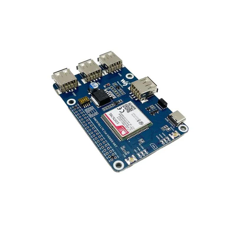SIMCOM SIM7670G LTE Cat-1/GNSS HAT Expansion for Raspberry Pi Support LTE Cat-1 4G GNSS Positioning Global for Raspberry Pi