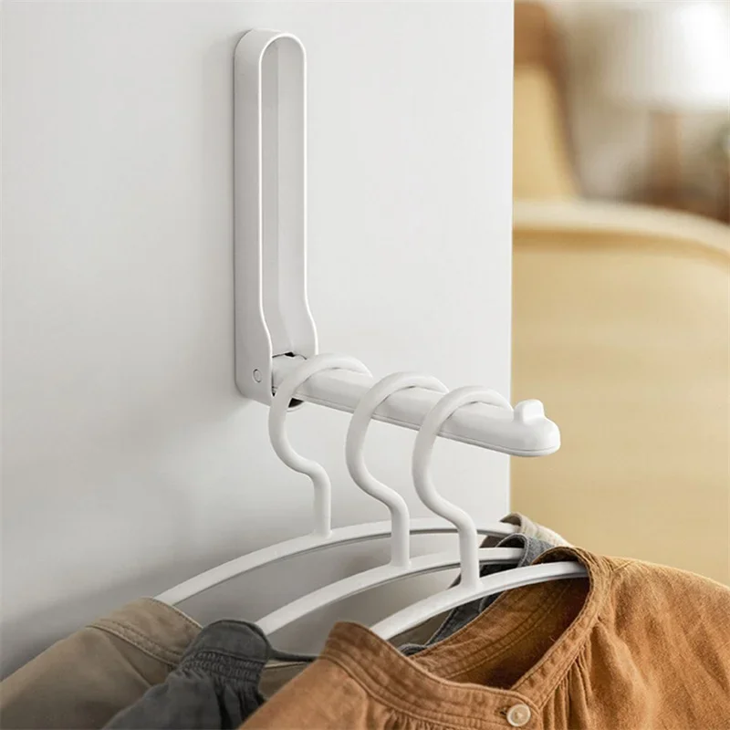 

Lazy Corner Clothes Hanger Storage Wall Hanging Balcony Storage ClothesNo Punching Home Use