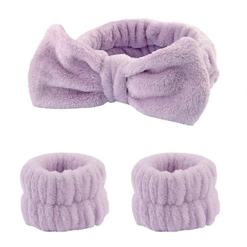 vvocci for Washing 1/2/3PCS Face Hair Bands Face Wash Headband Wristbands Makeup Hair Care Headband Wash Headband
