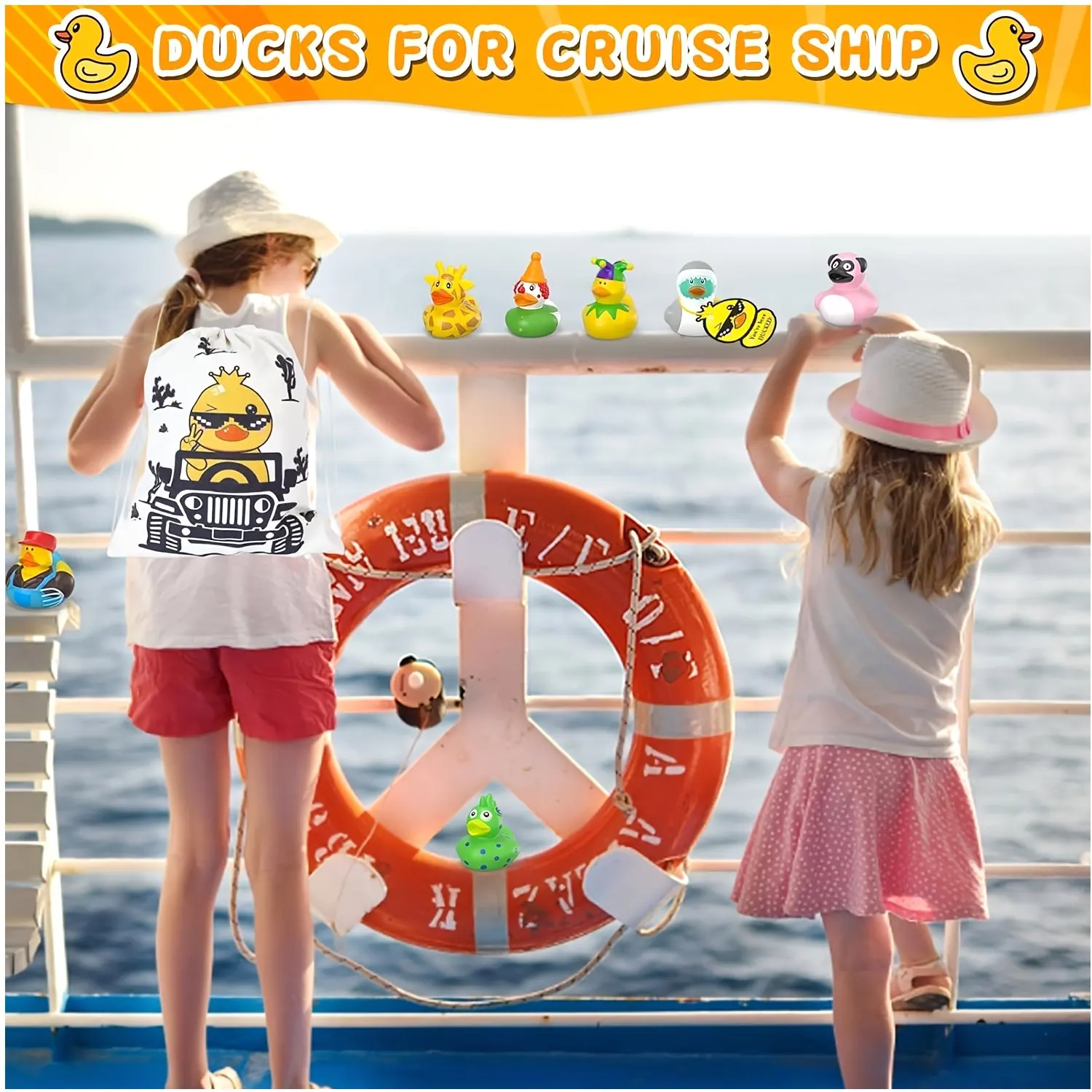 Duck-Themed Party Favor Boxes – 100/300/800-Piece Assorted Bath Duck Toys for Kids, Cute Floating Duckies for Bathtime, Birthday