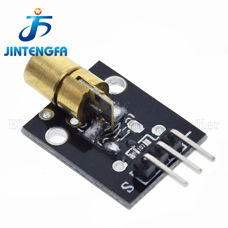 1PCS KY-008 650nm Laser sensor Module 6mm 5V 5mW Red Laser Dot Diode Copper Head for Arduino