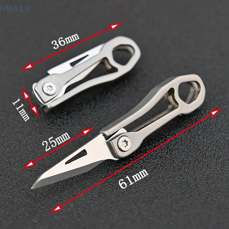 Mini Folding Knife Sharp Outdoor Carry-on Keychain Pendant Gift Unpacking Express Tool image 3