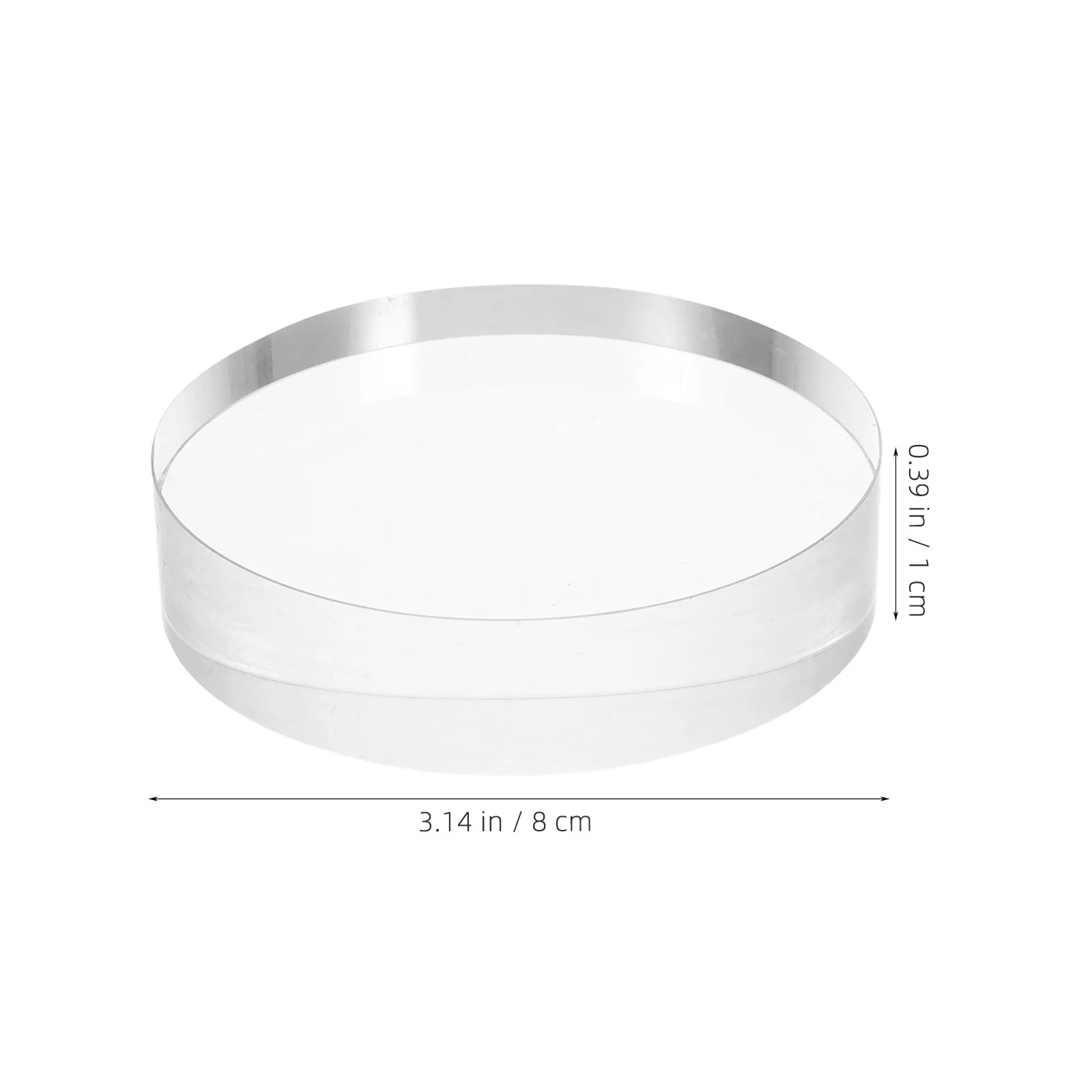 Clear Glass Round Paperweight with Vintage Design for Desk, Calligraphy & Painting – Heavy & Stable Display Block
